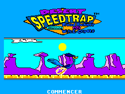 Desert Speedtrap Starring Road Runner and Wile E. Coyote Title Screen